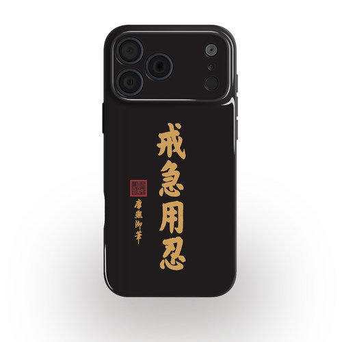 戒急用忍康熙御笔文创手机壳