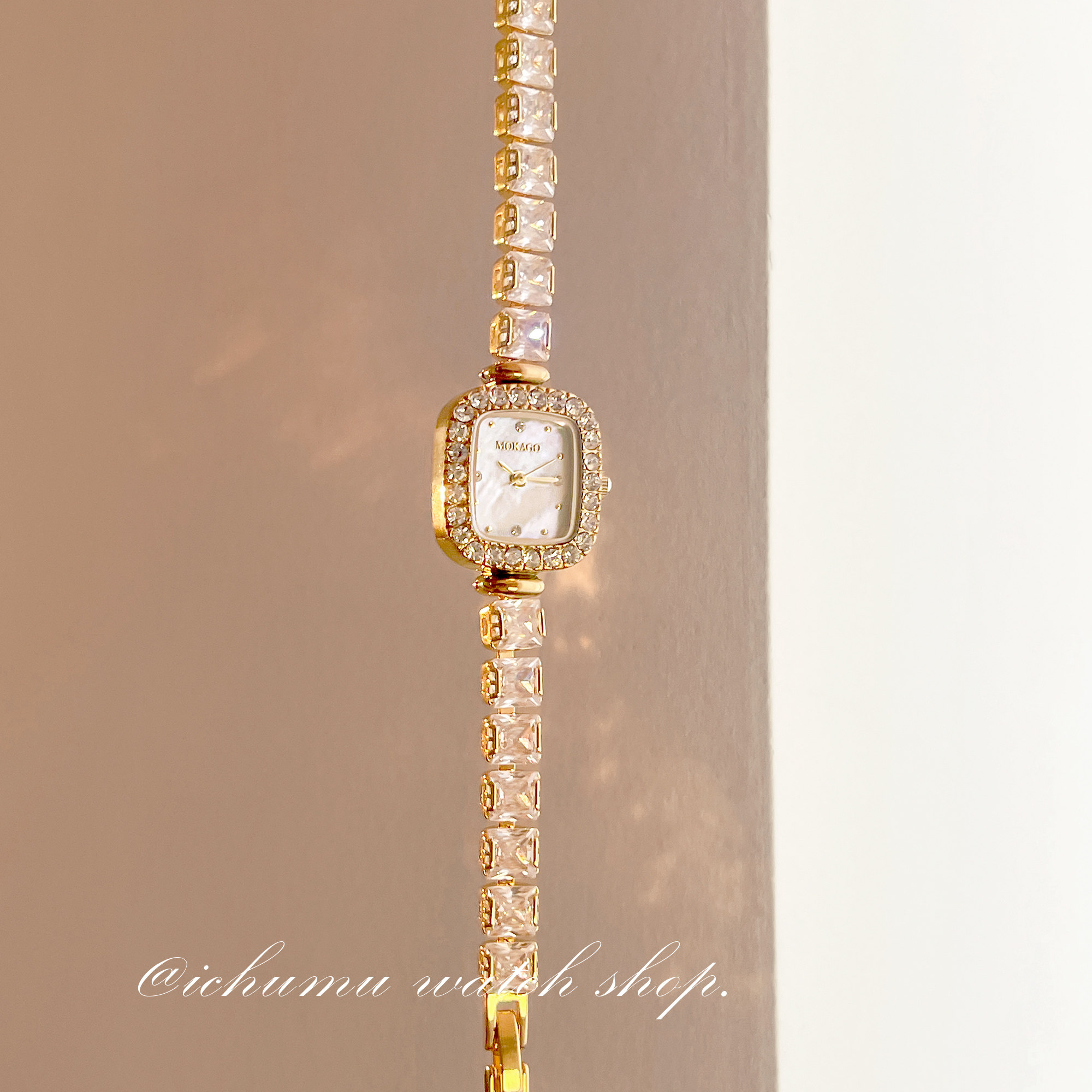 初目iChumu满钻方形小方糖手表