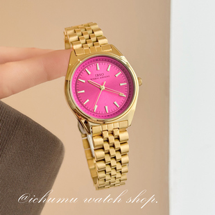 初目iChumu手表女士女款气质轻奢钢带石英表大表盘高级感2026新款