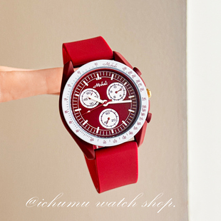 初目iChumu手表女学生硅胶手表大表盘轻奢小众只看时间防水高级感