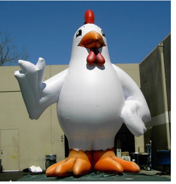 充气大公鸡气模 充气卡通咕咕鸡模型 母鸡小鸡烧鸡开业活动促销