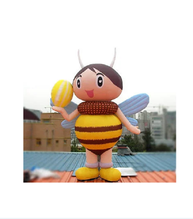 充气小蜜蜂卡通气模 景区昆虫装饰公园蜂王卡通布置道具模型气模