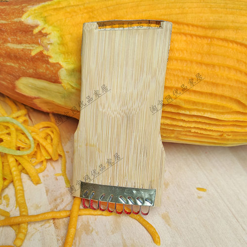 小刮刀老式手工制作河南农村家用刮丝器刨丝器竹制南瓜萝卜刨丝器 - 封面