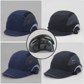 防撞安全帽户外反光骑行登山轻便棒球式 防护帽子透气防砸工厂车间