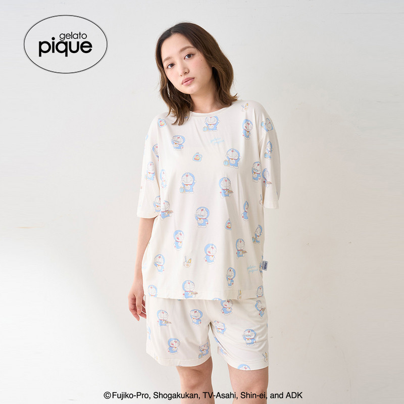gelato pique25秋冬新品男女同款哆啦A梦满印短裤睡裤PUCP254207,女士内衣/男士内衣/家居服,睡裤/家居裤,淘宝优惠券,粉丝福利购,淘宝优惠卷
