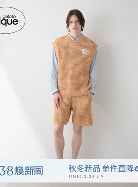 gelato pique25秋冬新品男女同款睡衣华夫格针织背心PHNT254971
