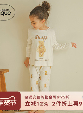 gelato pique秋冬儿童睡裤STEIFF小熊长裤居家PKCP245465
