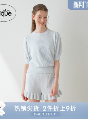 gelato pique春夏女睡衣套装马里奥公主泡泡袖PWNT241048