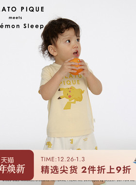 gelato pique秋冬婴儿睡衣套装宝可梦凉感居家PBCT244431