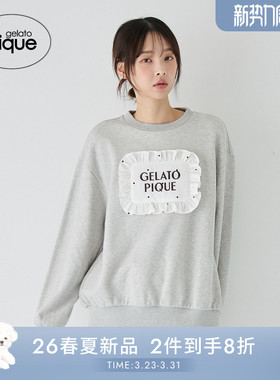 gelato pique26春夏新品女睡衣立体枕头长袖套头衫居家PWCT261326