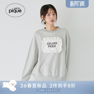 套头衫 女睡衣立体枕头长袖 居家PWCT261326 pique26春夏新品 gelato