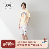 gelato PMCP254985 睡裤 pique25秋冬新品 男运动小熊满印系带短裤