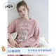 PWNT254110 女睡衣半边绒晚安小熊套头衫 gelato pique25秋冬新品