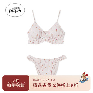 套装 gelato 冰淇淋碎花荷叶边文胸内裤 新品 PWCT252234 pique25夏季