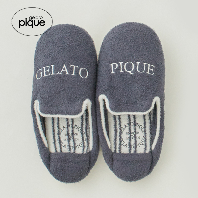 gelatopique条纹家居鞋附收纳袋