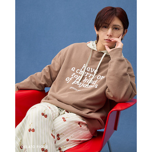 pique25秋冬新品 gelato 情侣字母睡衣PUCT255206 山田凉介同款