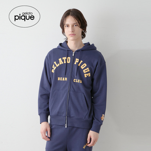 gelato 男运动熊刺绣字母拉链连帽外套PMCT254981 pique25秋冬新品