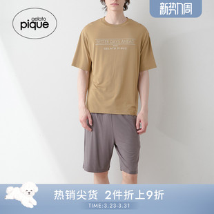 pique25秋冬新品 短裤 男女同款 字母短袖 PMCT254918 睡衣套装 gelato