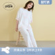 睡裤 女奶昔字母侧条系带长裤 PWNP254103 pique25秋冬新品 gelato