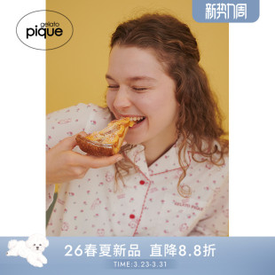 衬衫 女睡衣哆啦A梦满印长袖 PWFT261212 pique26春夏新品 gelato