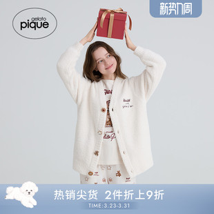PUNT255037 男女睡衣半边绒Steiff熊开衫 gelato pique25秋冬新品