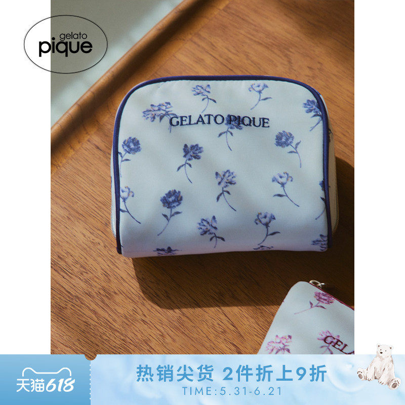gelato pique春夏女收纳包玫瑰花化妆包PWGB242660