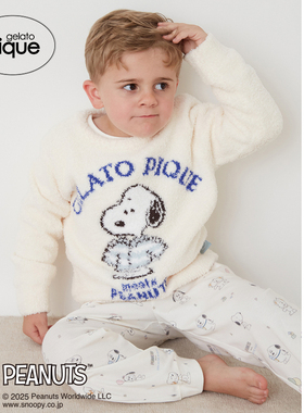 gelato pique25秋冬新品儿童睡衣史努比半边绒套头衫PKNT255186