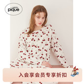 gelato 居家PWCT261253 套头衫 pique26春夏新品 女睡衣樱桃满印长袖