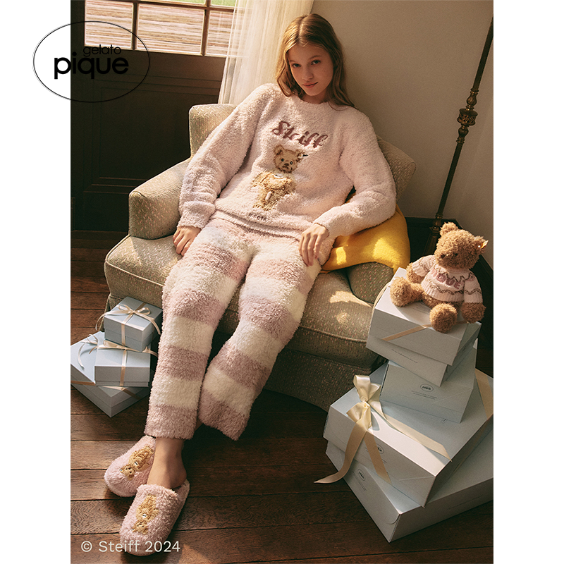 gelatopique毛绒泰迪熊家居鞋