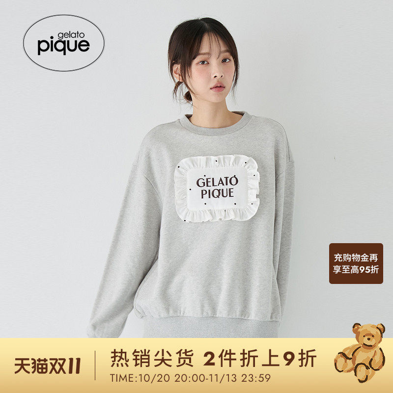 gelato pique26春夏新品女睡衣立体枕头长袖套头衫居家PWCT261326