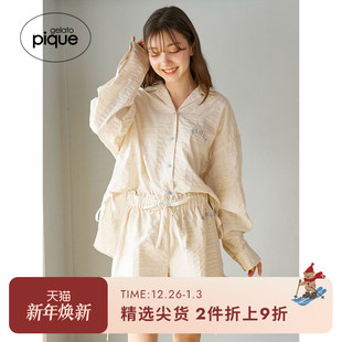 PWFP251339 女白色情人节纯色系带短裤 gelato pique25春夏新品