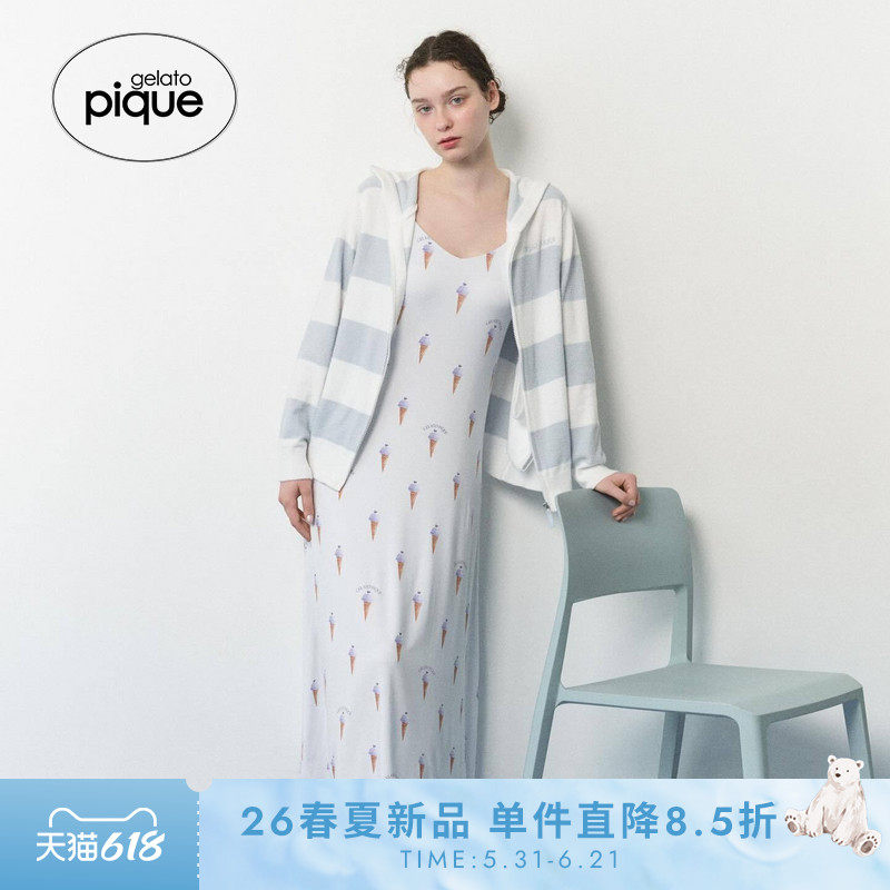 gelato pique26春夏新品女睡裙冰淇淋凉感吊带连衣裙PWCO262346