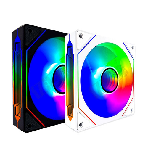 各种有光ARGB风扇 可调光12CM机箱风扇ARGB/智能温控/低噪音/积木
