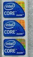 intel 酷睿core i5标签 笔记本电脑贴纸 第二代CPU 2代CORE2贴标