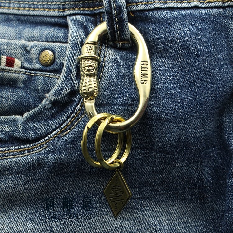 铜雕匠花生人余文乐创意礼品挂件