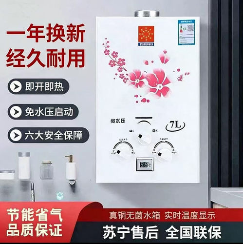 燃气热水器家用液化气煤气罐天然气低水压老式 洗澡即开即热强排
