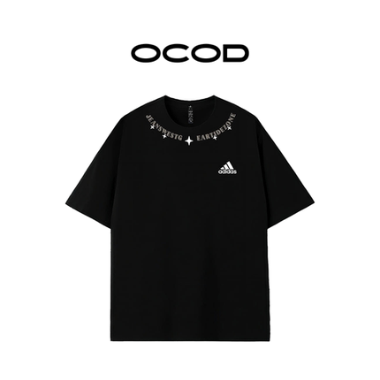 adidas阿迪达斯月白星光灯塔休闲舒适短袖T恤 男女同款