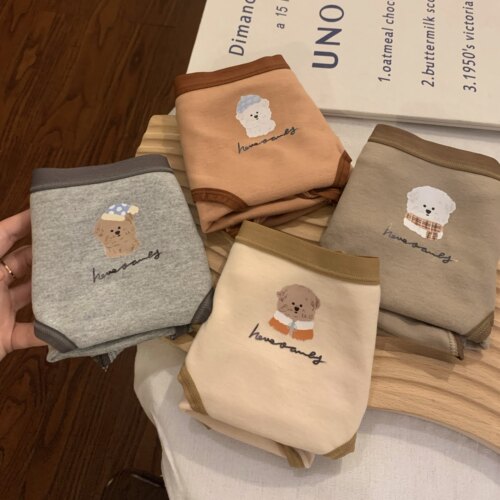 女士内裤抑菌裆部秋冬磨毛三角裤