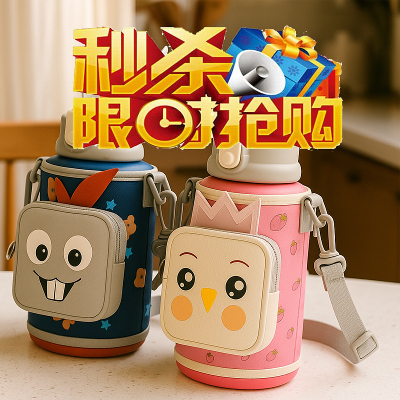 儿童水杯保温杯316无缝一体内胆食品级幼儿园男孩女孩上学专用