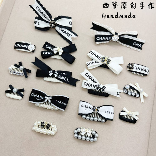 西爷发夹蝴蝶结碎发夹小香风