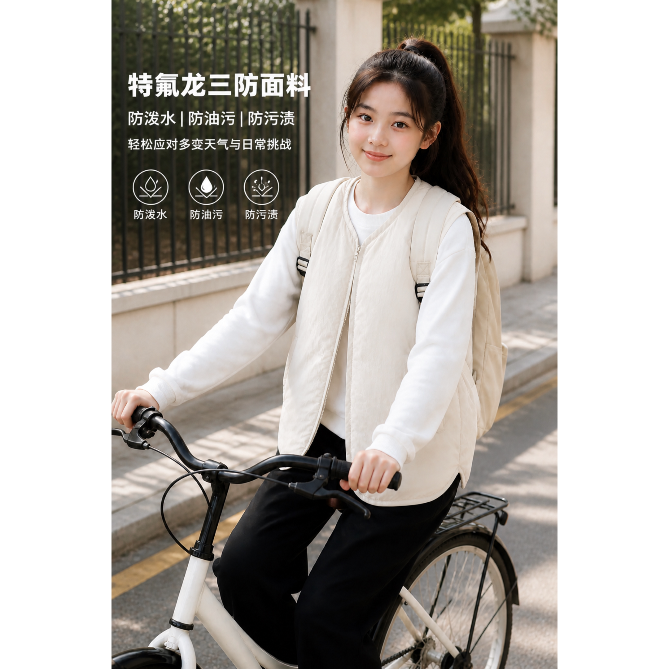女童羽绒马甲轻薄洋气外穿亲子装