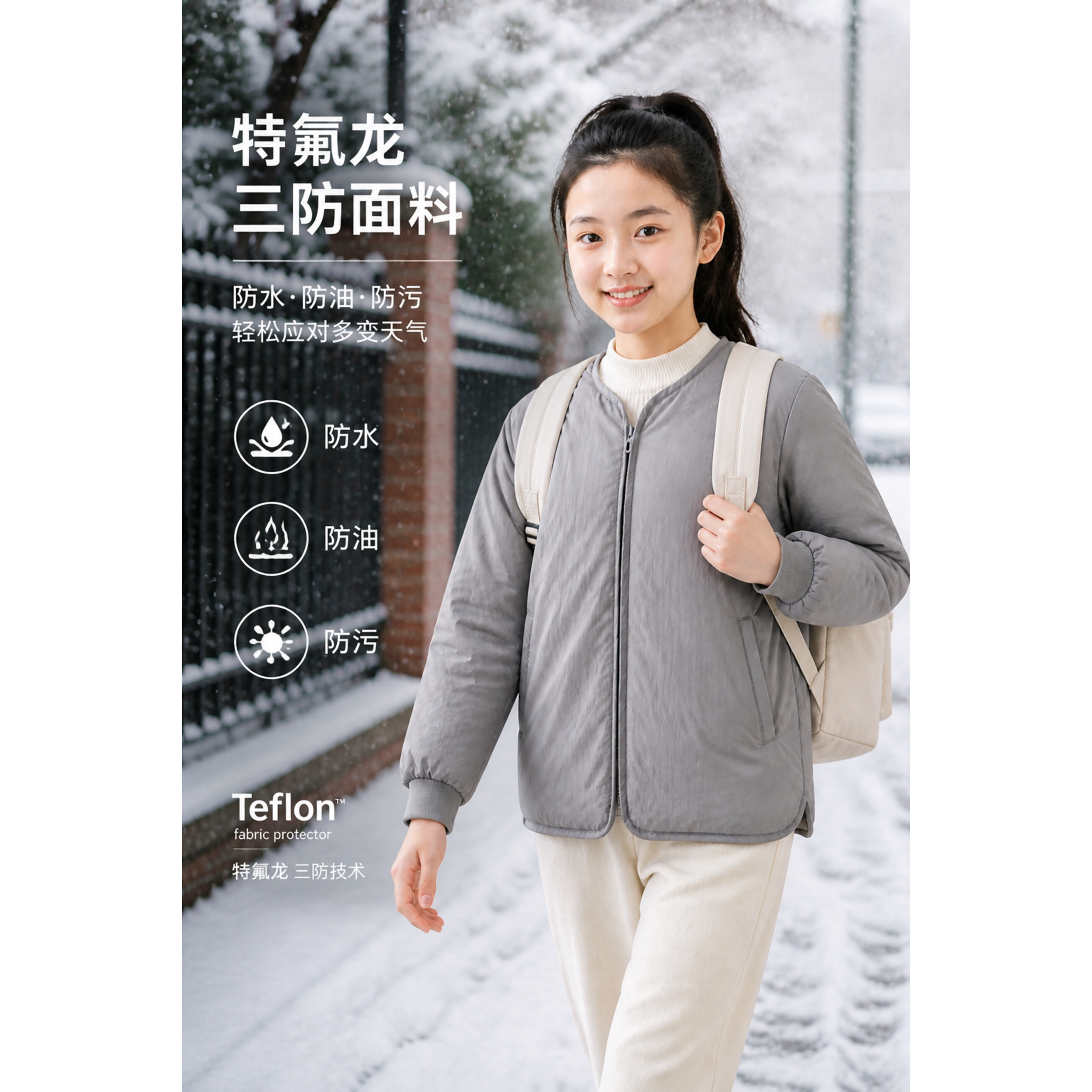 女童羽绒服内胆轻薄洋气亲子装