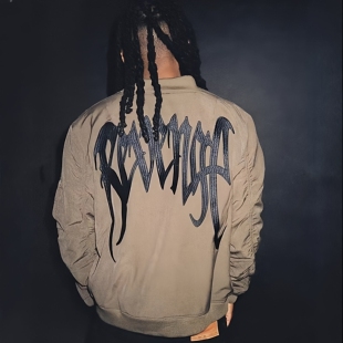 Revenge Nylon Bomber 冬季加棉加厚棉衣大刺绣LOGO重磅夹克外套