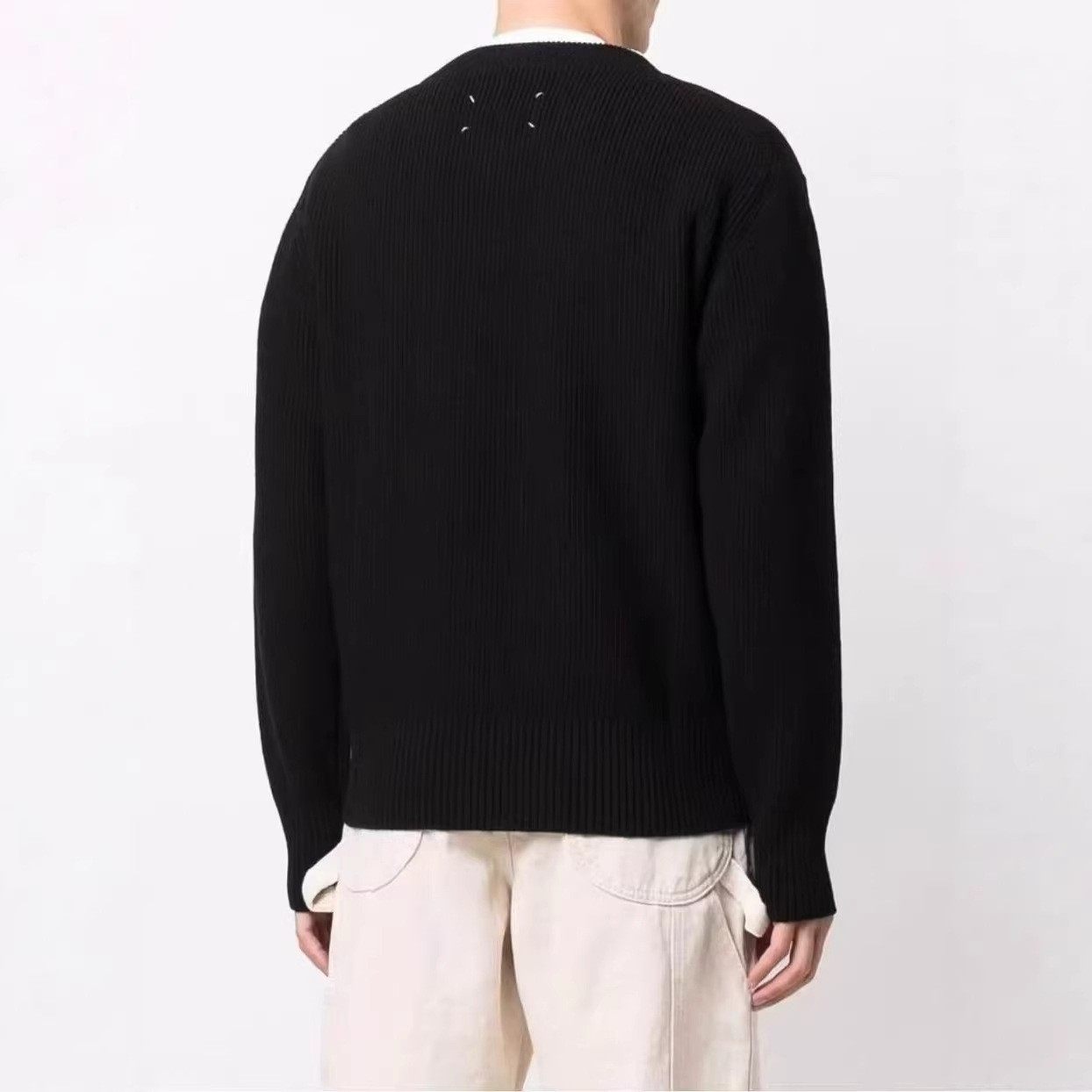 MM6马吉拉风格男女纯色简约圆领套头针织衫羊毛衣,男装,针织衫/毛衣,淘宝优惠券,粉丝福利购,淘宝优惠卷