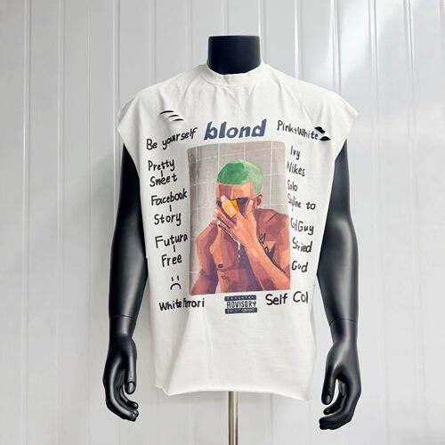 Frank Ocean《Blond》 专辑封面BIG FACE无袖坎肩T恤
