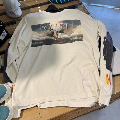 SAINT MICHAEL LSTEE/SAINT PICTURES 休闲做旧长袖T恤 男女同款