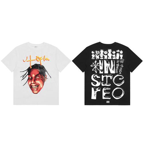 Travis Scott Utopia Il Tee ts 大头像T恤