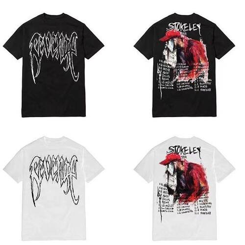 现货Revenge x Ski Mask the Slump God 限定联名发泡logo短袖T恤