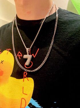 Travis同款Scott周边小黄鸭印花短袖T恤圆领街头