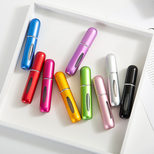 5ml底部直充香水分装 喷雾瓶铝制按压可循环高颜值香水瓶 瓶自泵式